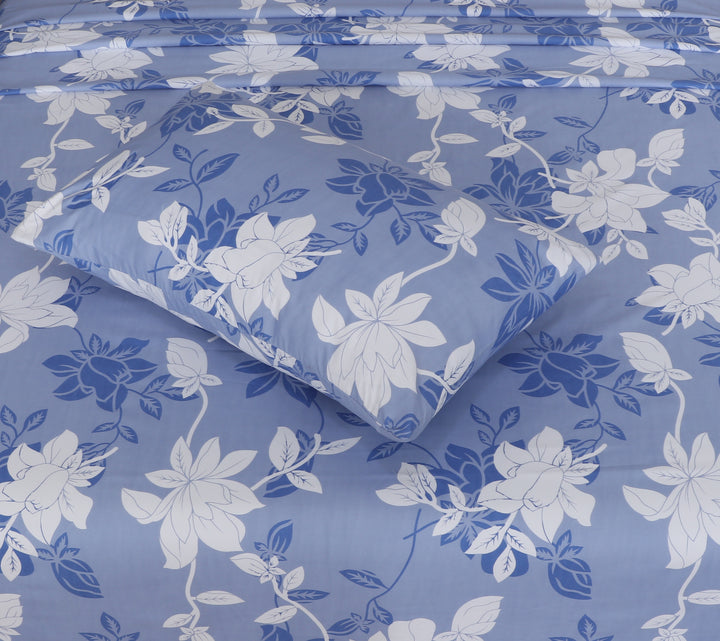 Sky Blue Floral fittedsheet set – BS25