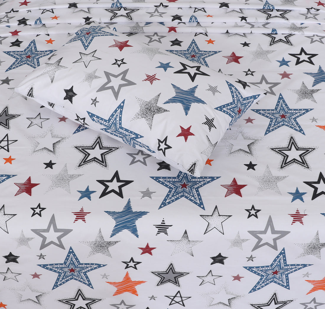 Starry Nights cotton bedsheet set – BS27
