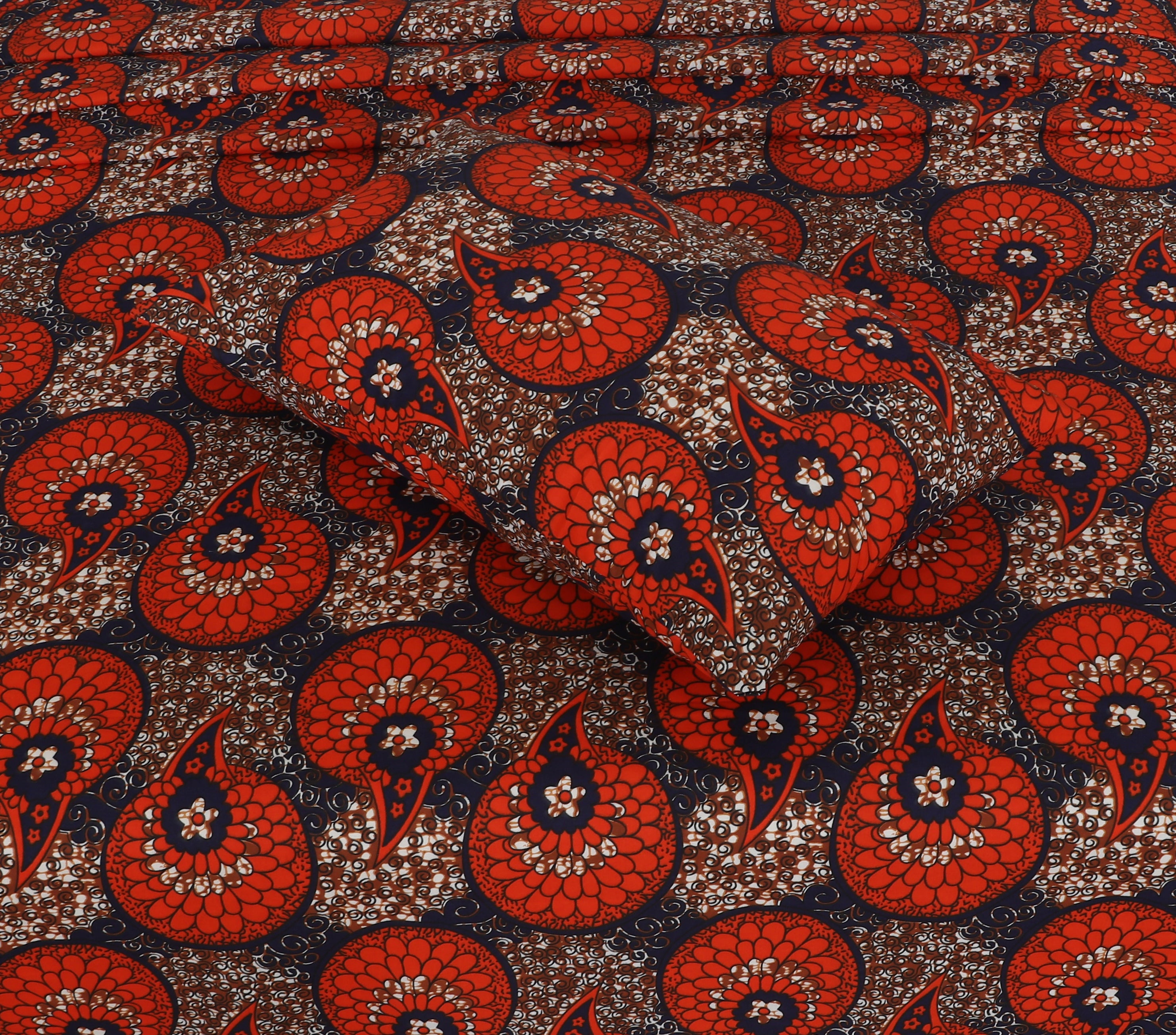 Rustic Rose Pattern – cotton Bedsheet Set-BS10