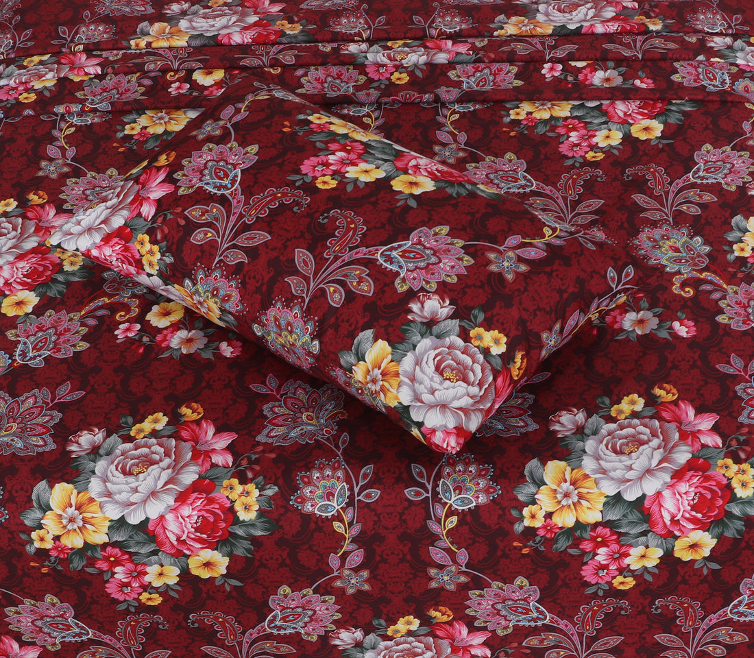 Majestic Burgundy fittedsheet set – BS18