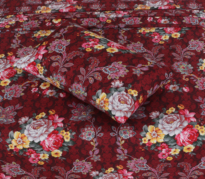Majestic Burgundy fittedsheet set – BS18