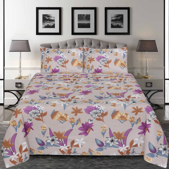 Luxury Floral Bedsheet set – BS04