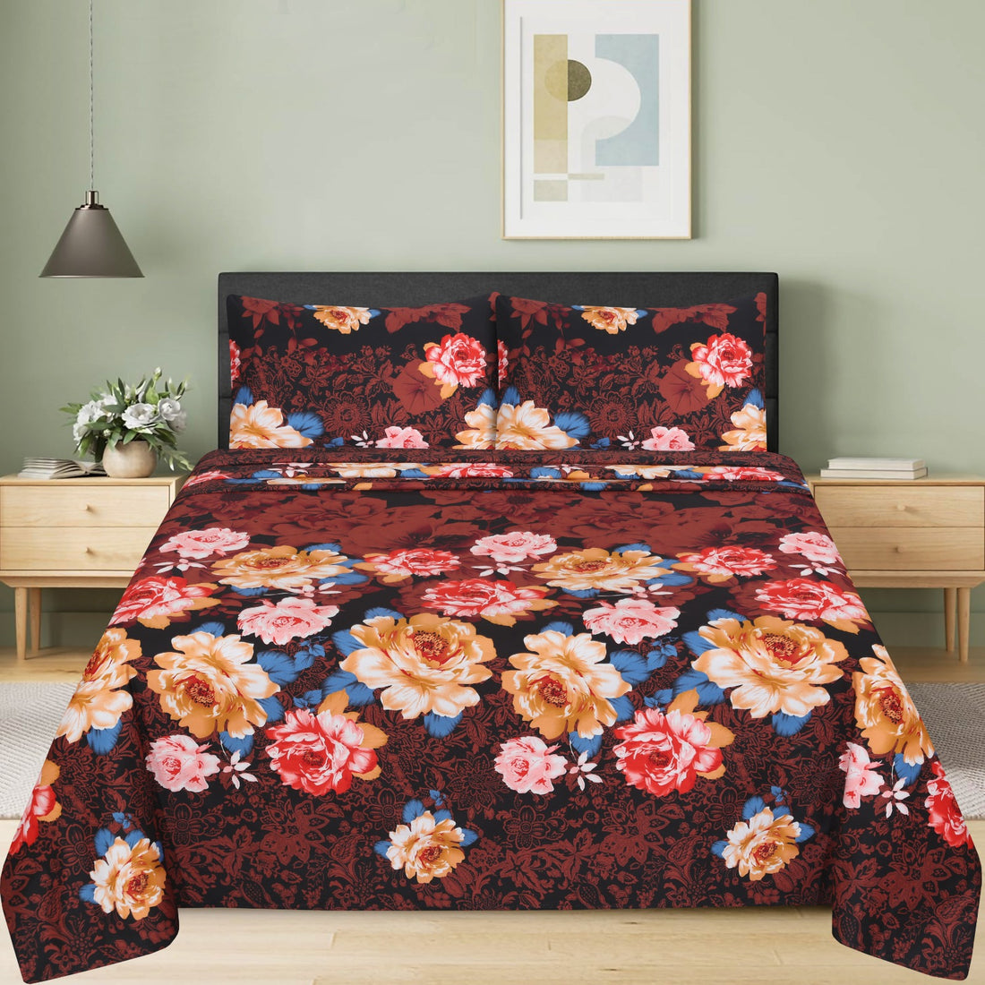 Bold & Beautiful Bedsheet set – BS08