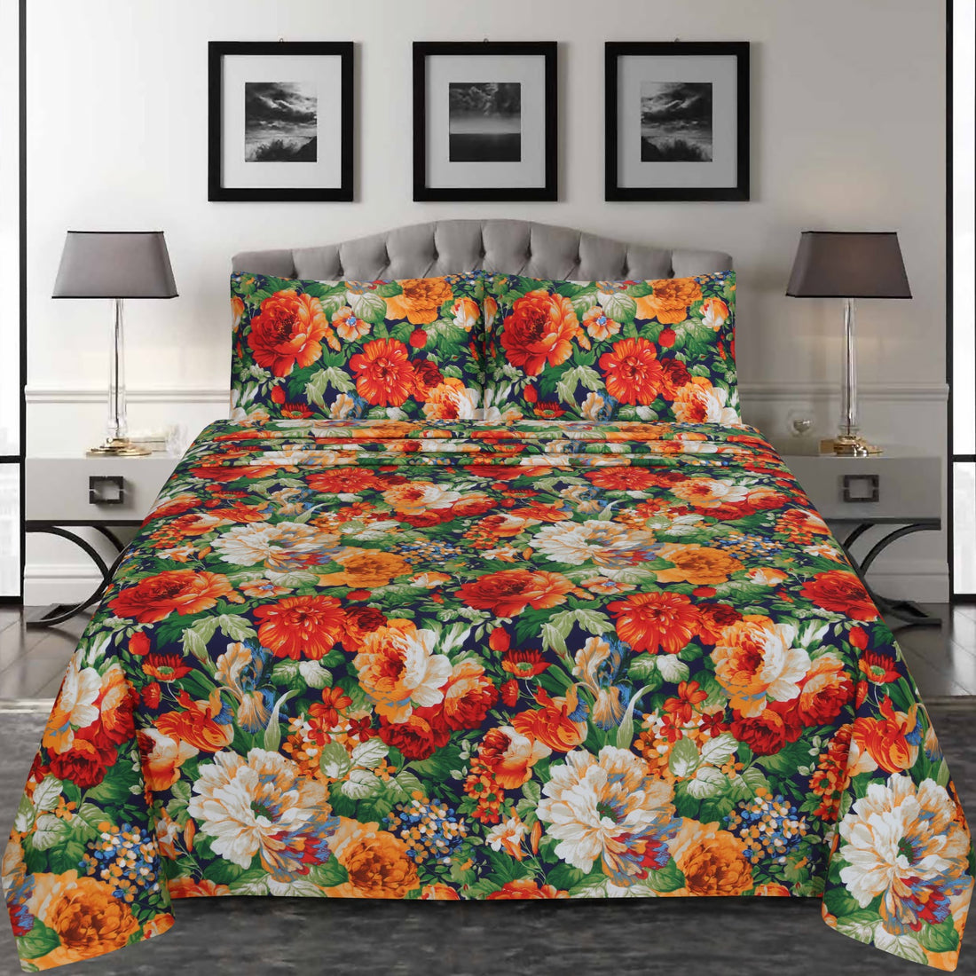 Floral Fantasy Bedsheet set – BS14