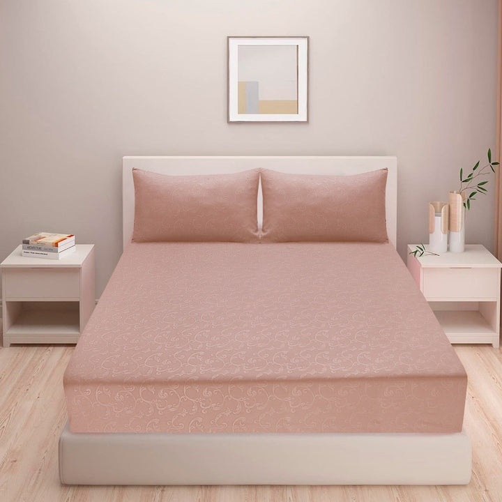 Champagne Glow - Fitted Sheet Set - King Cotton Punch