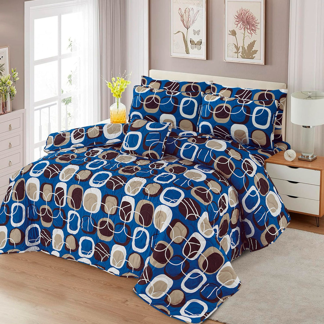 Retro Blue - 7PCS Cotton Punch