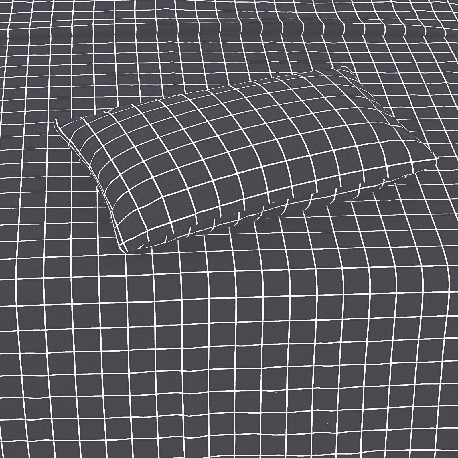 Charcoal Geometry - Cotton