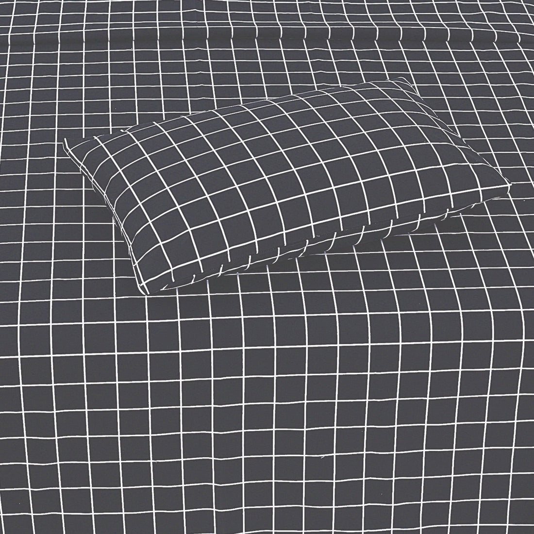 Charcoal Geometry - Cotton
