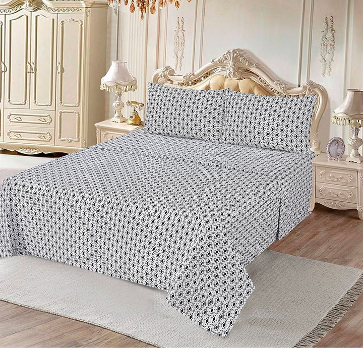 Percale Box Black 3Pcs Printed Cotton Punch