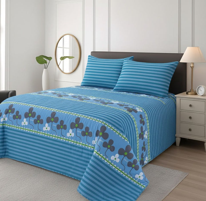 Floral Strip - Cotton