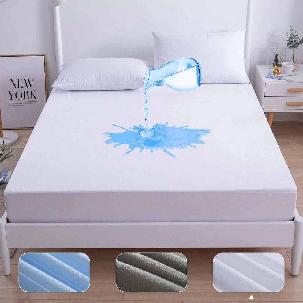 Waterproof Terry Mattress Protector Cotton Punch